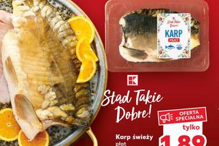 karp świeży, w cenie 1,89 zł/100 g