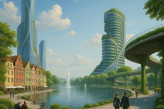 Poznań w 2040 roku według sztucznej inteligencji 