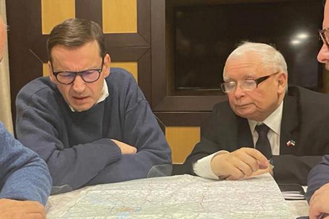 Czy Morawiecki i Kaczyński zostaną na noc w Kijowie?