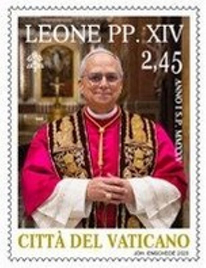 Znaczki z Papieżem.