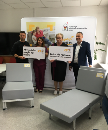 Nowe łóżka dla rodziców trafią na oddział pediatrii Mazowieckiego Szpitala Specjalistyczneg w Radomiu. 