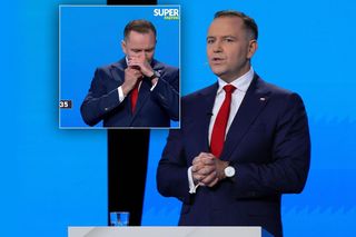 Dziwny gest Karola Nawrockiego na debacie. Szef sztabu tłumaczy co się wydarzyło