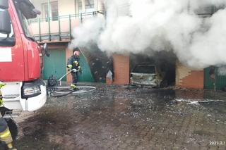 Pożar bloku w Lublinie