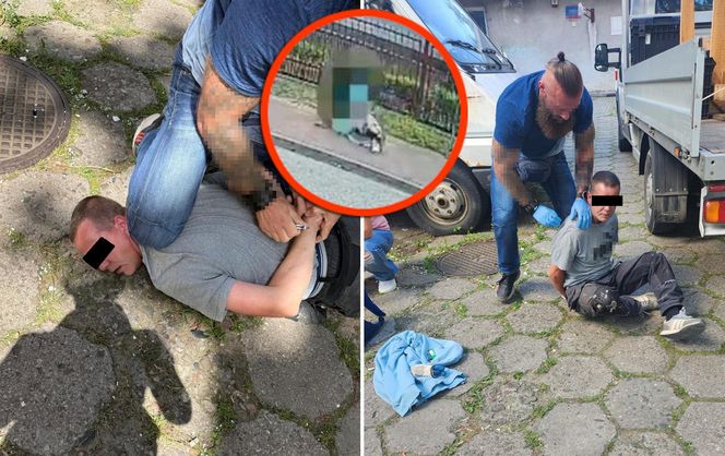 Wołomin. Napadł na seniorkę w biały dzień. 43-latek zatrzymany przez kryminalnych