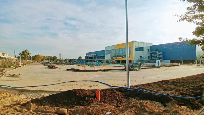 Budowa sklepu IKEA w Szczecinie - październik 2020
