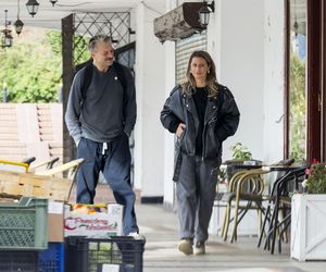 Grzegorz Damięcki i Magdalena Schejbal na spacerze