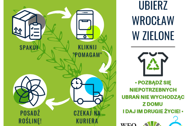 Oddając ubrania, zazieleniami Wrocław. Rusza akcja „Ubierz miasto w zielone”