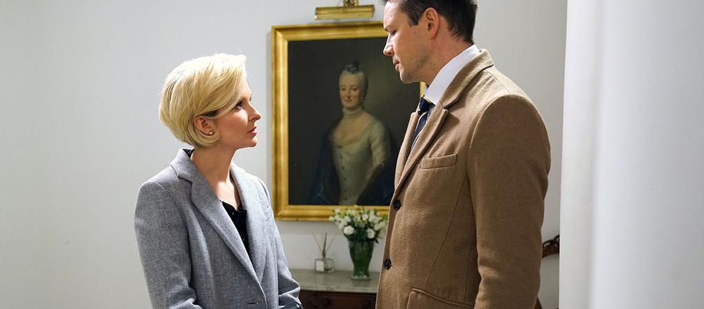 Barwy szczęścia odcinek 1850  Bożena (Marieta Żukowska), Bruno (Lesław Żurek)