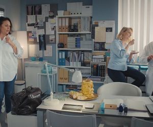 M jak miłość, odc. 1851: Marysia (Małgorzata Pieńkowska), Artur (Robert Moskwa), Judyta (Paulina Chruściel)