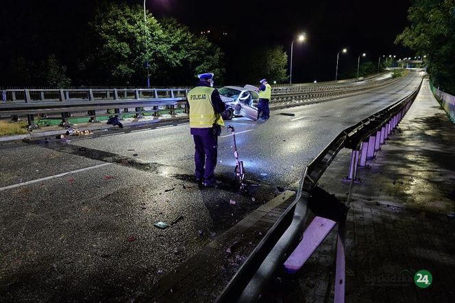 Wypadek BMW w Bielsku-Białej. Pasażerka w krytycznym stanie. Zdecydowała brawura