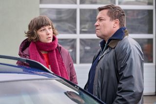 Na Wspólnej odc. 3998. Brygida (Maja Wolska), Michał (Robert Kudelski)