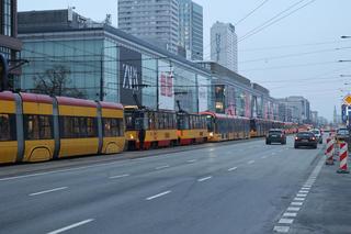 Tramwaj potrącił pieszego w Warszawie (28.11.2023)