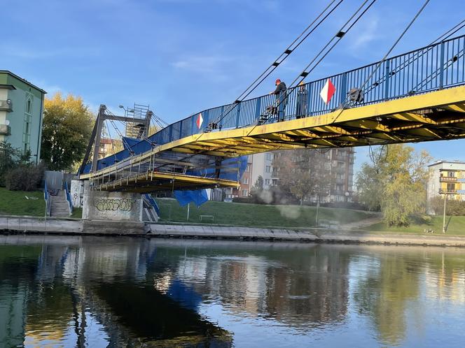 Trwa remont dwóch kładek w Bydgoszczy. Jak przebiegają prace? [ZDJĘCIA]