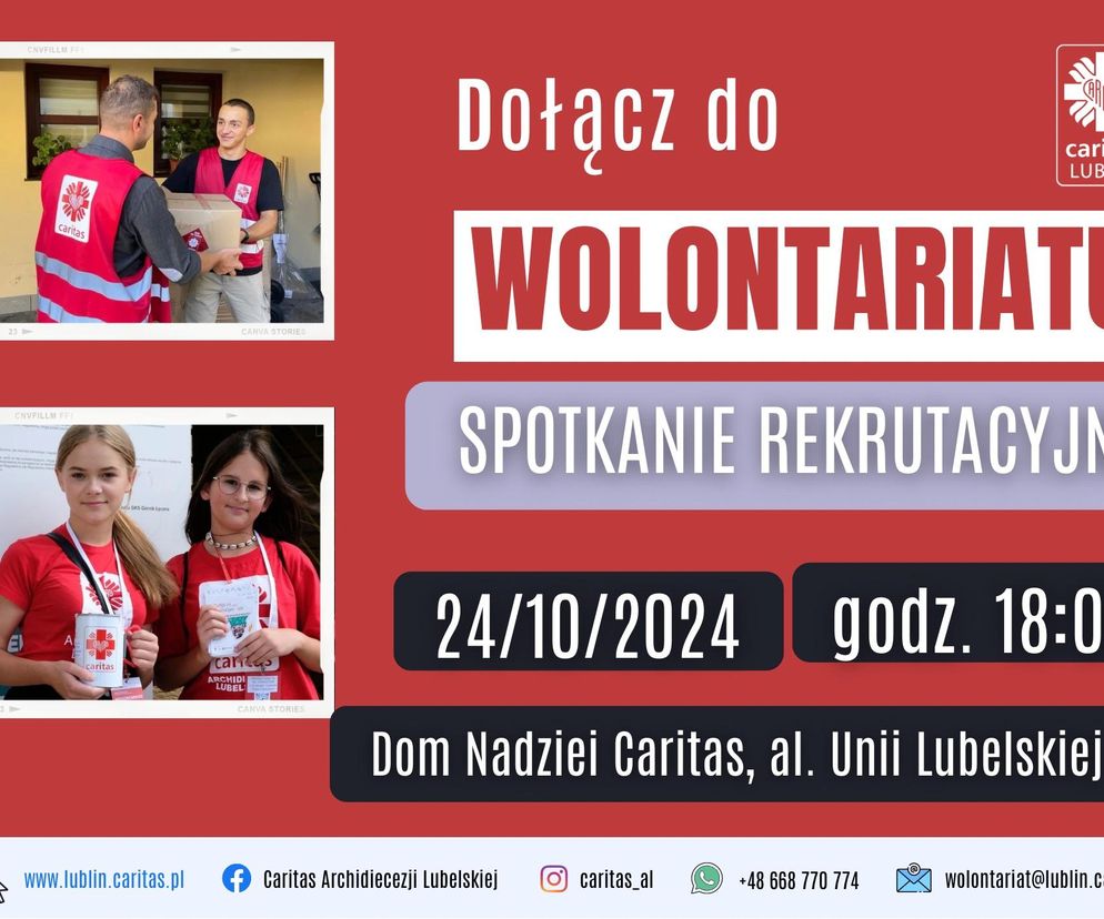Lubelski Caritas poszukuje wolontariuszy
