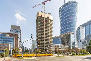 Budowa wieżowca The Bridge w Warszawie