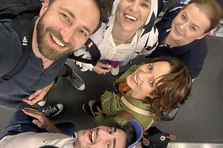 Pierwsza miłość na planie. Kacper (Damian Kulec), Paulina (Jowita Budnik), Laura (Katarzyna Maciąg), Marta (Honorata Witańska), Arek (Dariusz Wieteska)