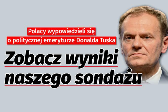 Polacy wypowiedzieli się o politycznej emeryturze Donalda Tuska