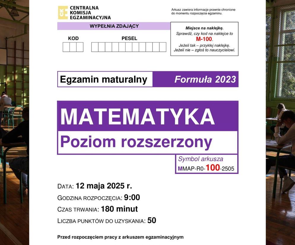 Matura 2025. Matematyka zmiotła maturzystów. Odpowiedzi (poziom rozszerzony) rozwiązania + arkusze CKE do ściągnięcia