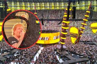 Ed Sheeran w Gdańsku. Niesamowite widowisko. Ponad 50 tys. ludzi na stadionie [GALERIA]