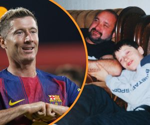 Robert Lewandowski z ojcem Krzysztofem