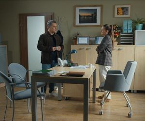 Barwy szczęścia, odcinek 3198. Karol (Jan Wieczorkowski), Gabrysia (Marta Juras)