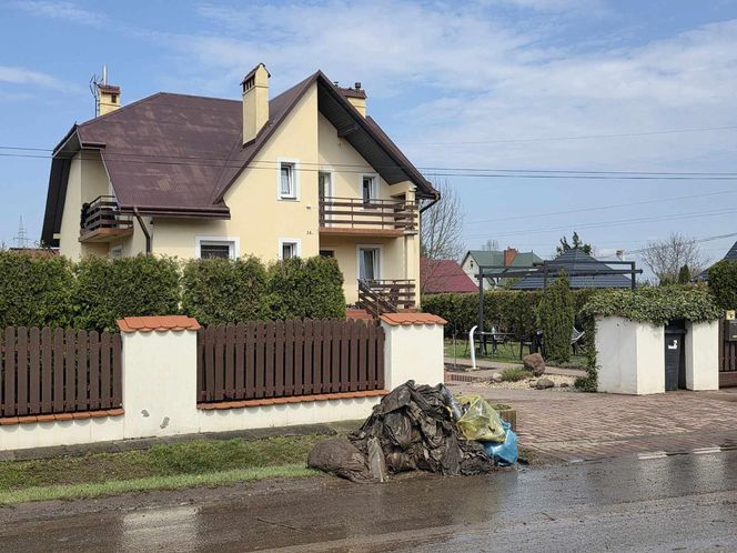 Pawłosiów po powodzi.