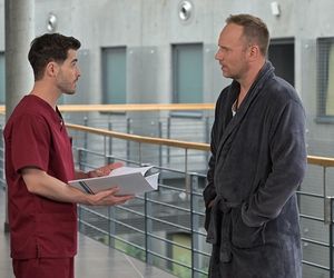 Pierwsza miłość, odcinek 4076. Kacper (Damian Kulec), Janek (Maciej Mikołajczak)