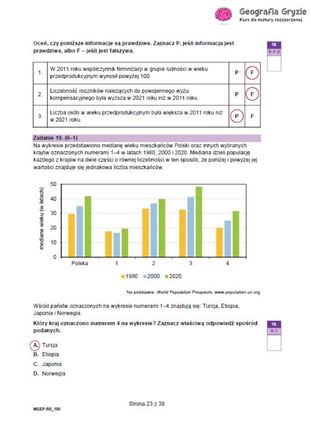 Matura 2025 geografia rozszerzona - odpowiedzi do arkusza CKE 15.05.2025 - Formuła 2023