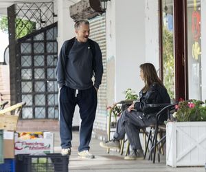 Grzegorz Damięcki i Magdalena Schejbal na spacerze