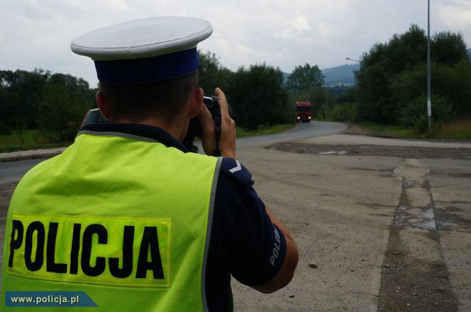 policja, Żywiec, teleobiektyw