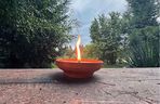 Ekologiczne znicze nagrobne – ceramiczny zalewany Kalia (oferowany na Allegro.pl/BlaskBeskidu)