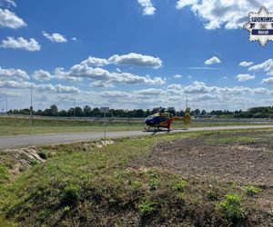 11-latek na rowerze wjechał pod motocykl. Lądował śmigłowiec LPR