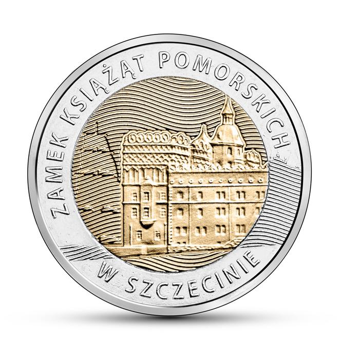 Moneta okolicznościowa - Zamek Książąt Pomorskich w Szczecinie