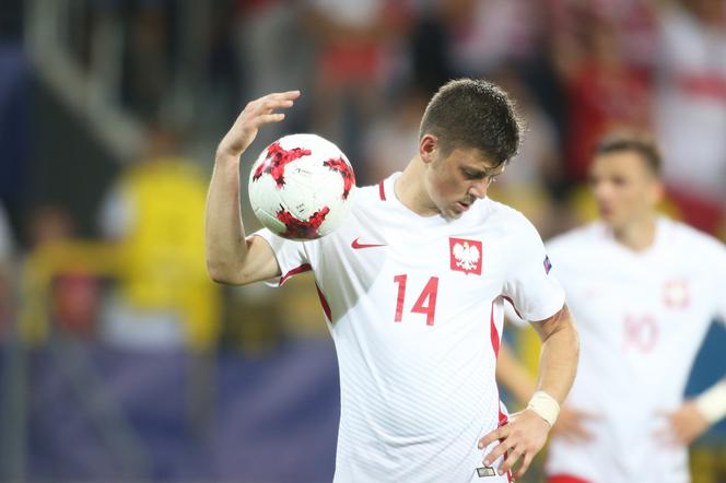 Dawid Kownacki w meczu Euro U-21 Polska - Szwecja