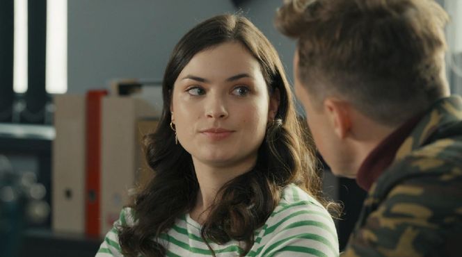 Barwy szczęścia, odcinek 3184. Weronika (Maria Świłpa), Błażej (Piotr Ligienza)