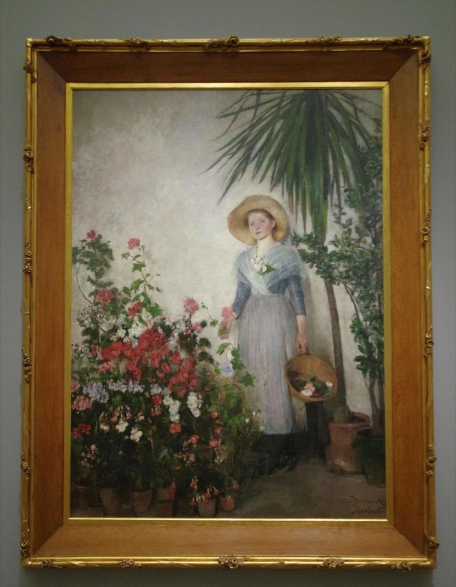 arszawa Muzeum Narodowe Galeria Malarstwa Polskiego, " W oranżerii " - Olga Boznanska