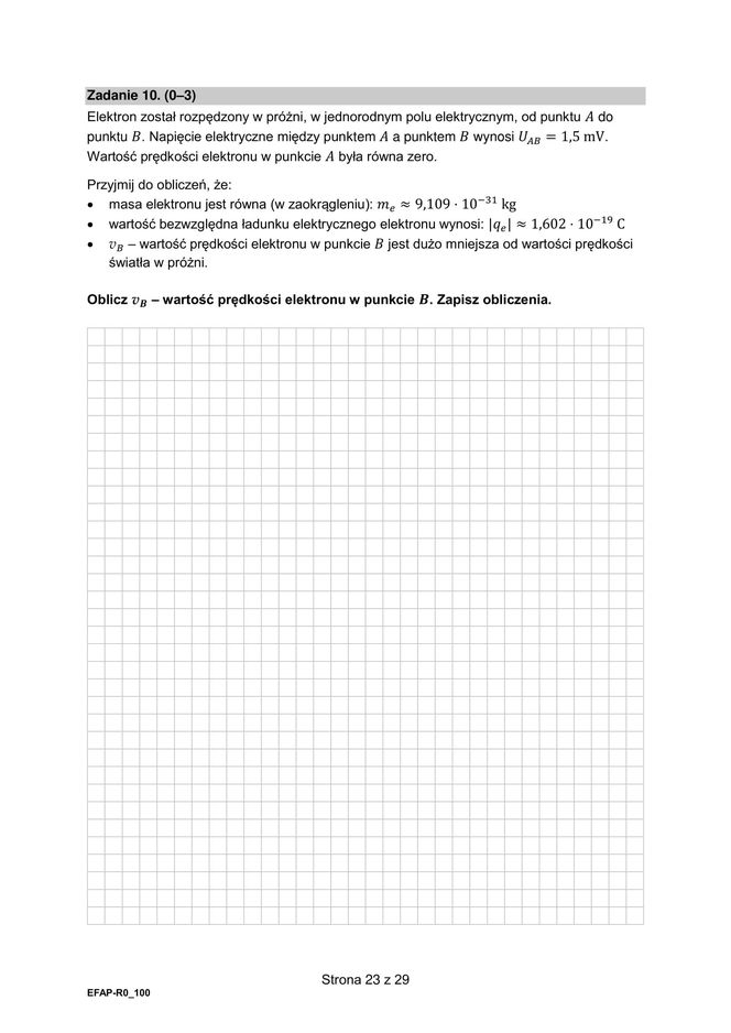Matura 2025: fizyka 20.05.2025. Arkusze CKE, poziom rozszerzony [Formuła 2015]