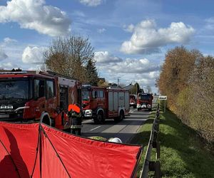 Tragiczny wypadek w miejscowości Wzdół Kolonia. Nie żyją dwie osoby, kolejne dwie są ranne