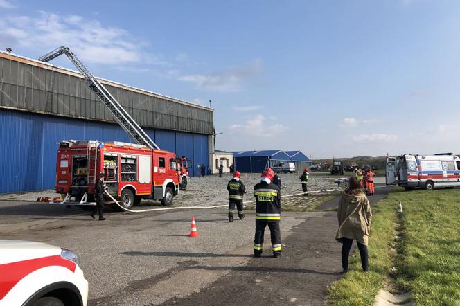 Ćwiczenia służb ratowniczych na lotnisku Katowice-Muchowiec