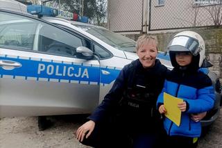 Jastrzębie-Zdrój: Kacperek marzy o byciu policjantem. Na komendzie czuje się jak w domu