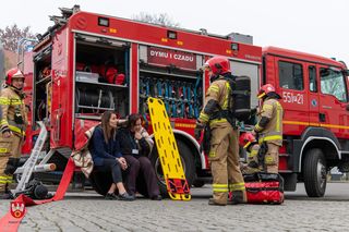 Strażacy weszli do urzędu, a pracownicy musieli wyjść! Co się stało w starostwie?