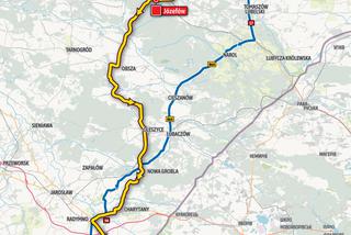 Trasa 2. etapu Tour de Pologne 2021