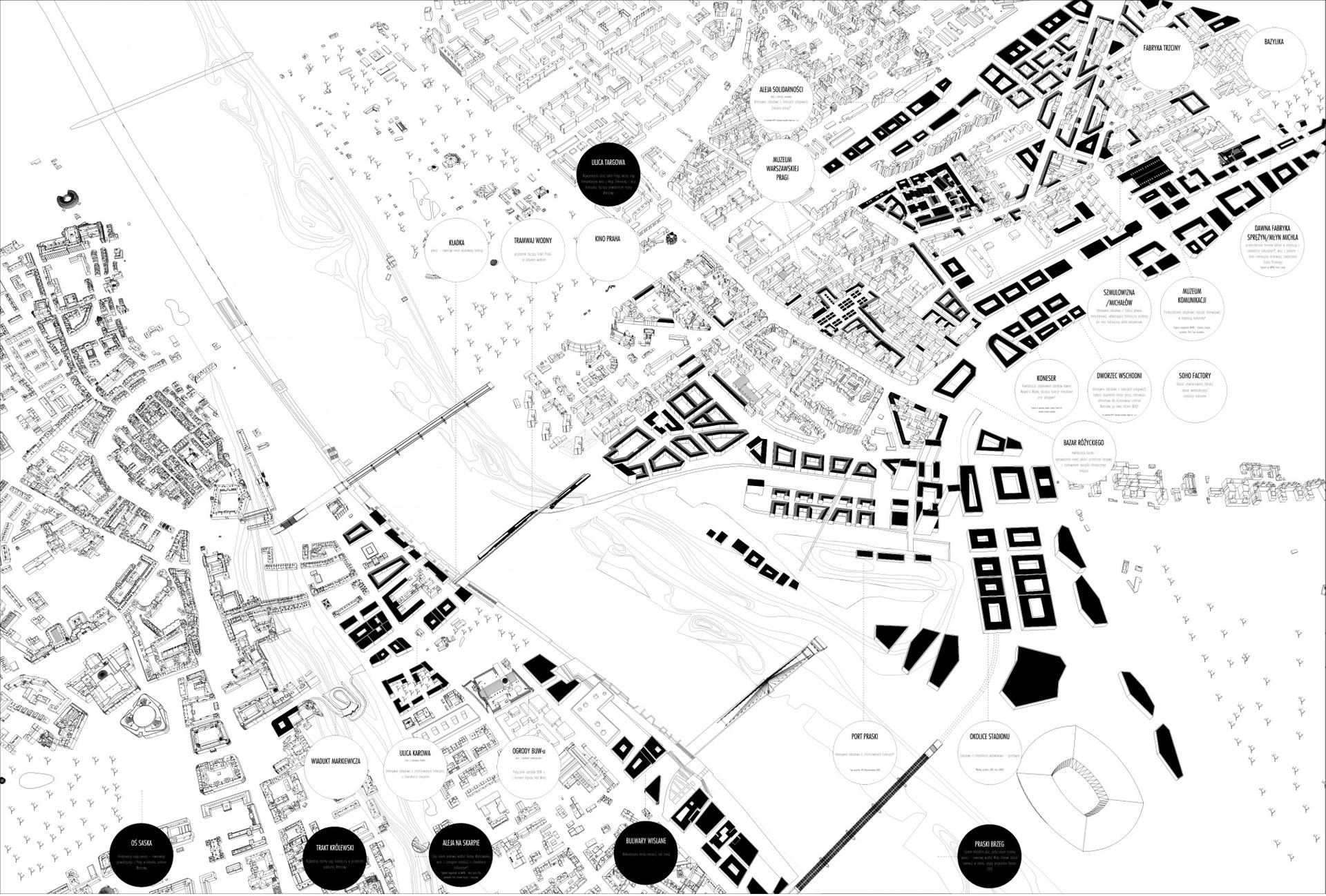 Trakt Praski - projekt pieszo-rowerowej kładki przez Wisłę 