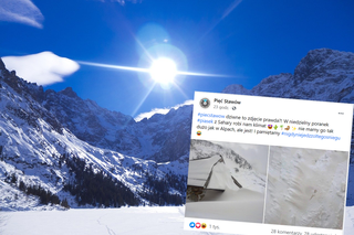W Tatrach spadł żółty śnieg! Co to za zjawisko? Pamiętajcie, by go nie jeść [ZDJĘCIA]