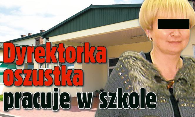 Dyrektorka oszustka  pracuje w szkole