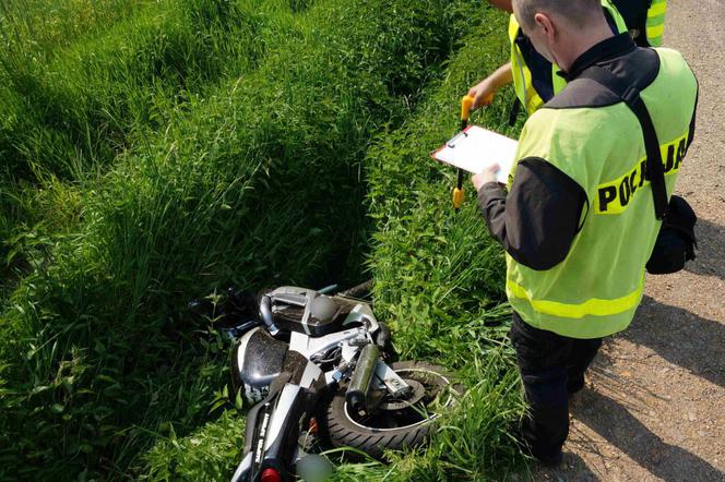 wypadek, motocyklista