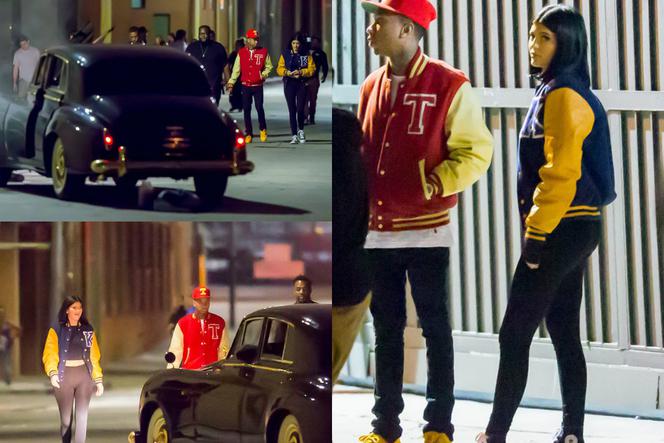 Kylie Jenner i Tyga na planie teledysku