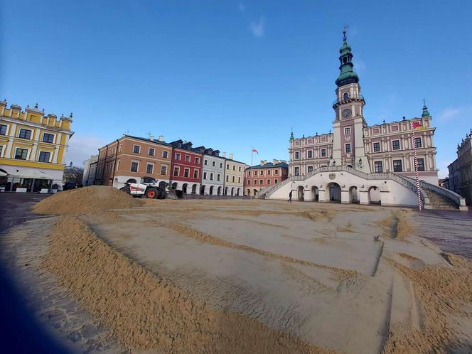 Budowa lodowiska w Zamościu