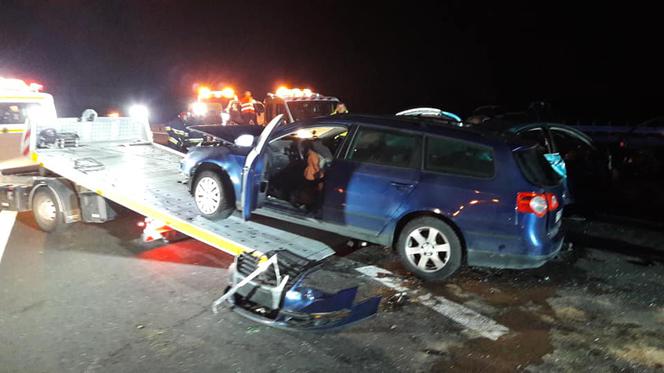 Karambol na trasie S1 w Jaworznie