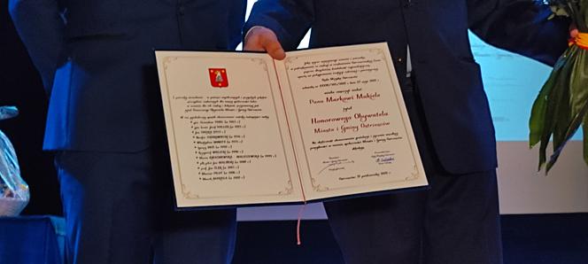 Marek Makieła - Honorowy Obywatel Ostrzeszowa